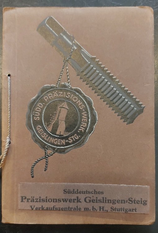 Gewinde-Schneidbohrer. Suddeutsches Prazisionswerk geislingen-steig