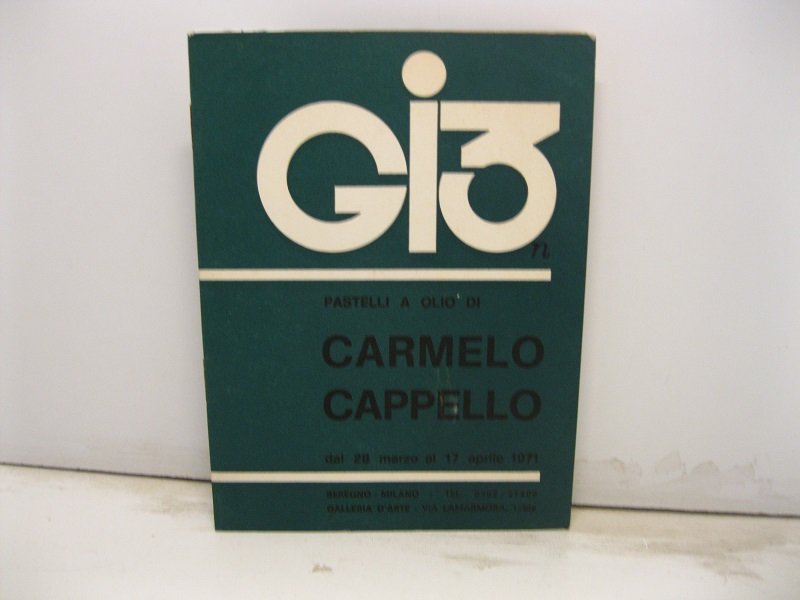 Gi3. Pastelli a olio di Carmelo Cappello dal 28 marzo …