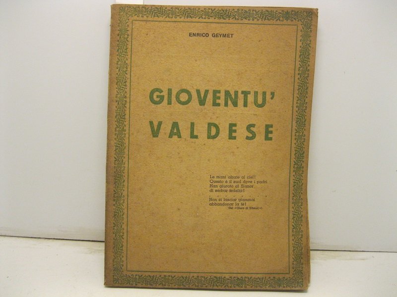 Gioventu' valdese.