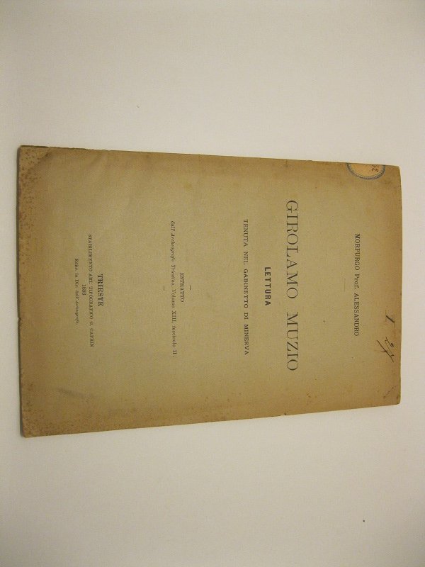 Girolamo Muzio. Lettura.
