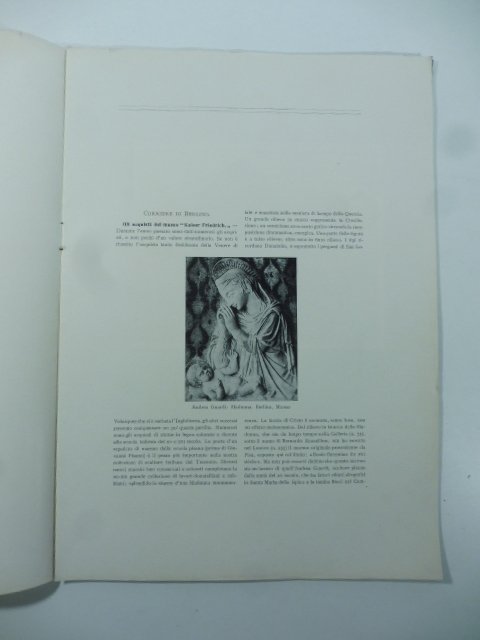 Gli acquisti del Museo Kaiser Friedrich