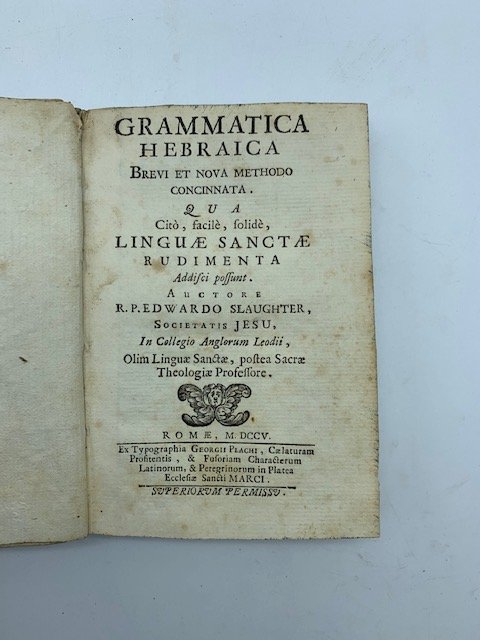 Grammatica hebraica. Brevi et nova methodo concinnata qua cito', facile', …