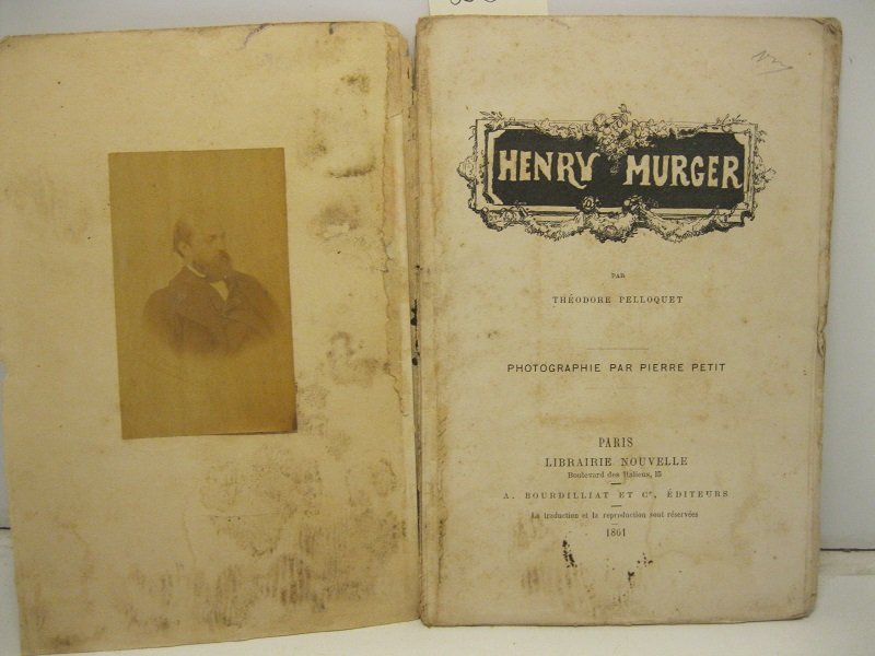 Henry Murger. Photographie par Pierre Pitt