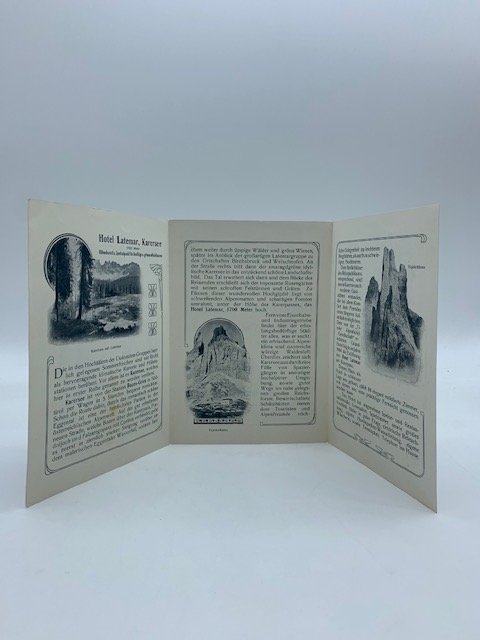 Hotel Latemar, Karersee (Pieghevole pubblicitario)