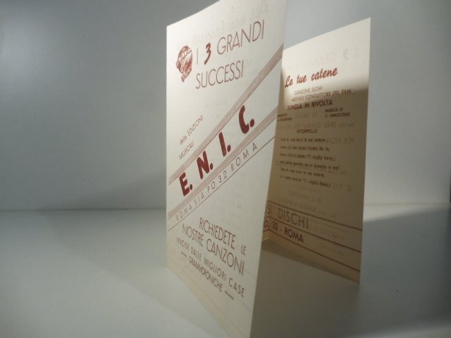 I 3 grandi successi delle edizioni musicali E. N. I. …