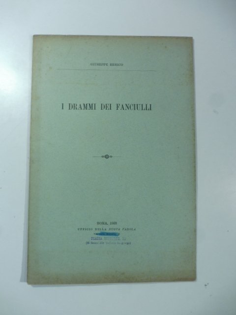 I drammi dei fanciulli