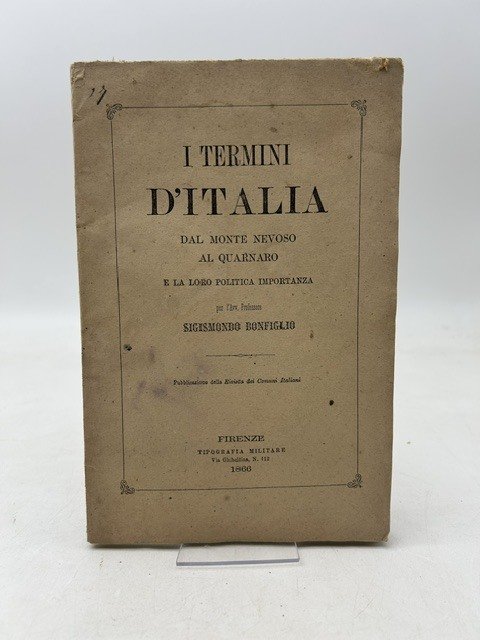 I termini d'Italia dal Monte Nevoso al Quarnaro e la … | Immagine principale