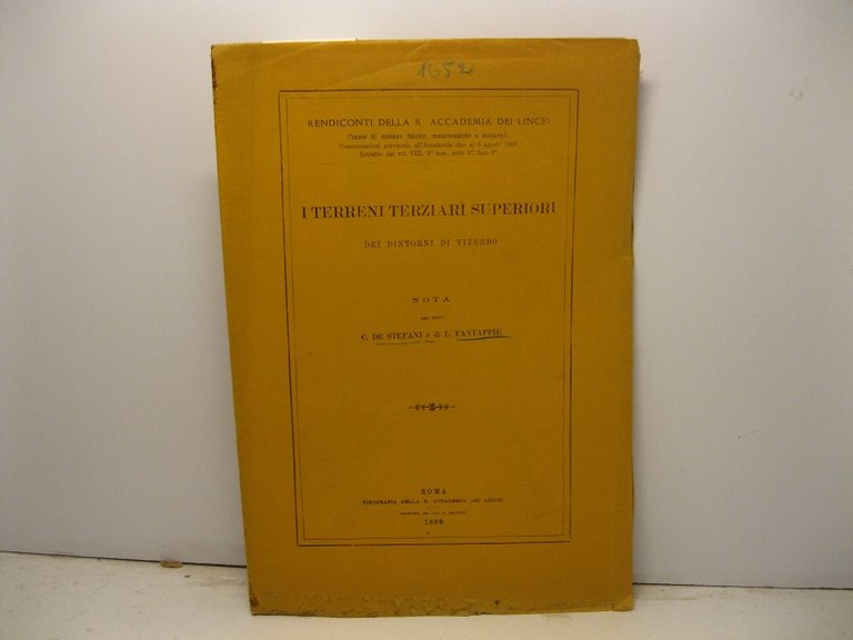 I terreni terziari superiori dei dintorni di Viterbo