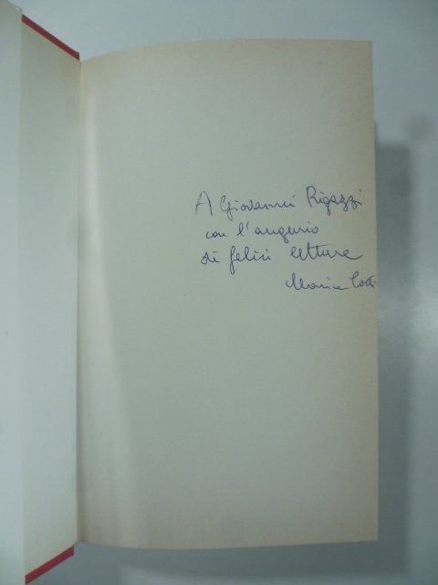 Il canto delle sirene. Copia con dedica dell'Autrice (signed copy)
