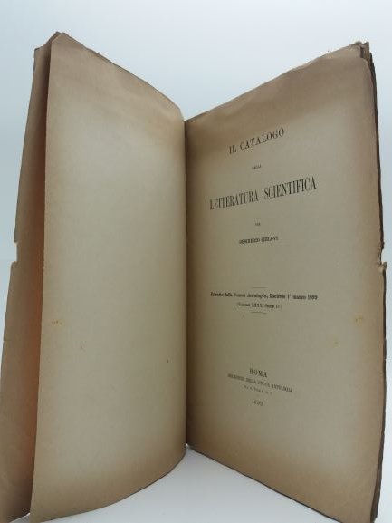 Il catalogo della letteratura scientifica
