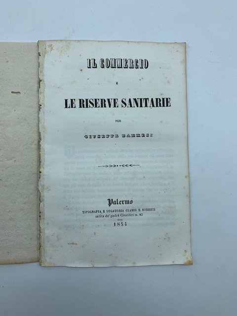 Il commercio e le riserve sanitarie