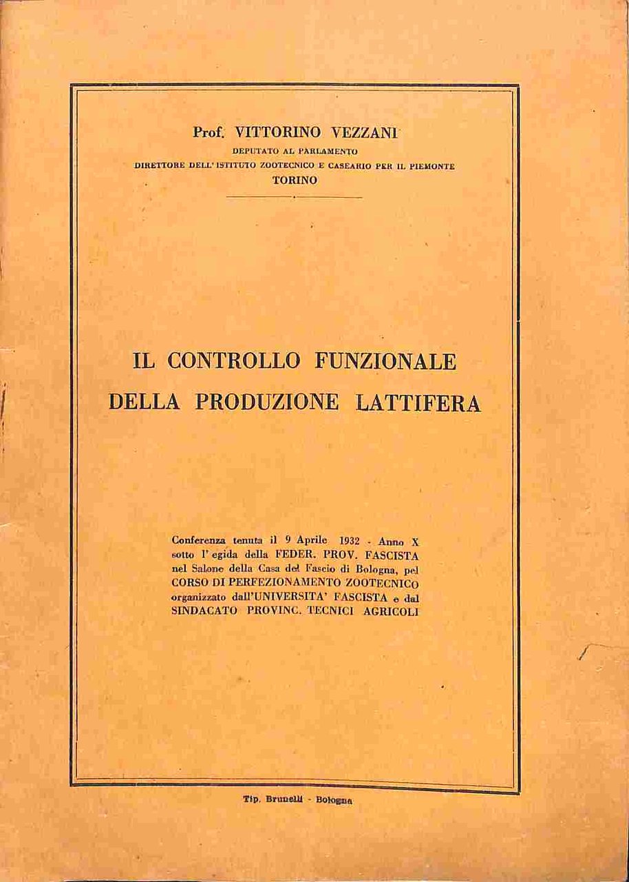 Il controllo funzionale della produzione lattifera