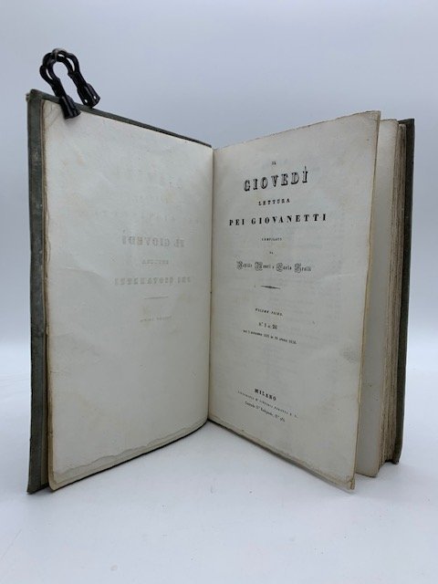 Il Giovedi'. Lettura pei giovanetti. Volume primo e secondo della …