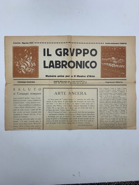 Il Gruppo Labronico. Numero unico per la II Mostra d'arte, …