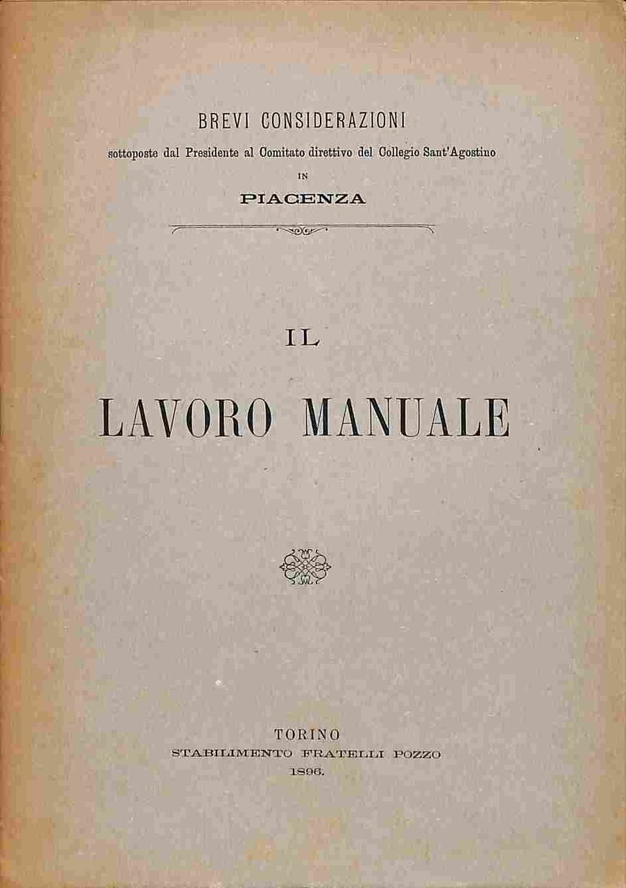 Il lavoro manuale