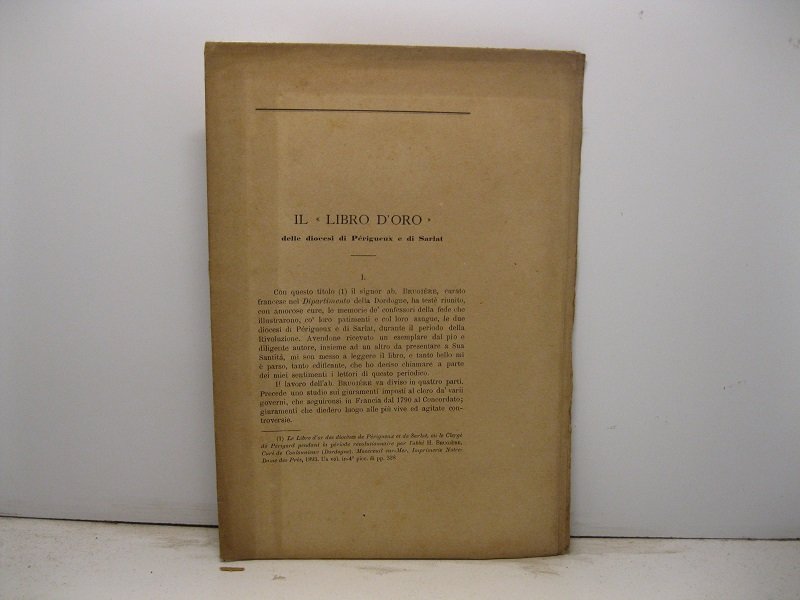 Il 'libro d'oro' delle diocesi di Perigueux e di Sarlat