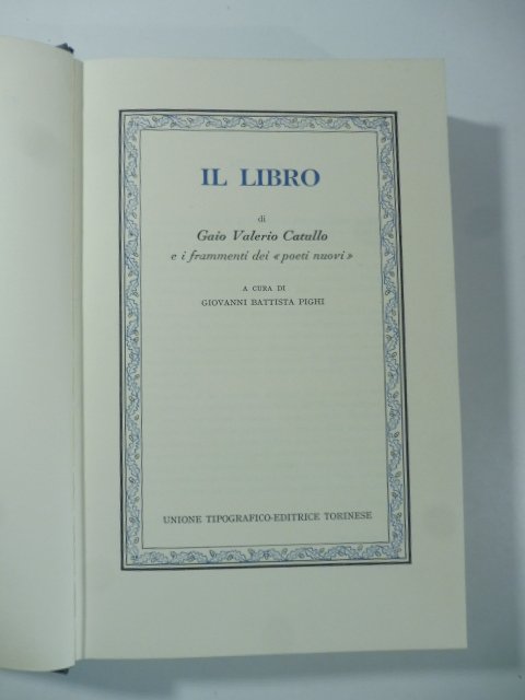 Il Libro e i Frammenti dei 'Poeti nuovi'
