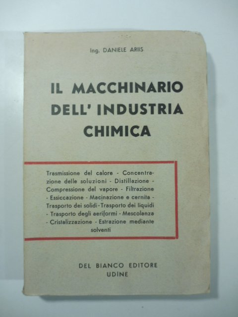 Il macchinario dell'industria chimica