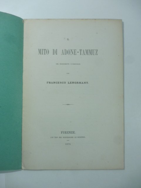 Il mito di Adone-Tammuz nei documenti cuneiformi | Immagine principale