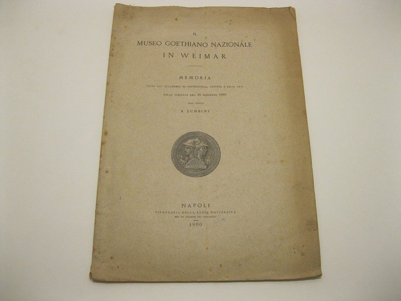 Il museo goethiano in Weimar. Memoria letta all'Accademia di Archeologia, …