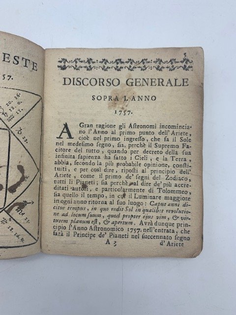 Il novello specolatore. Almanacco moderno per l'anno 1757 calcolato al … | Immagine principale