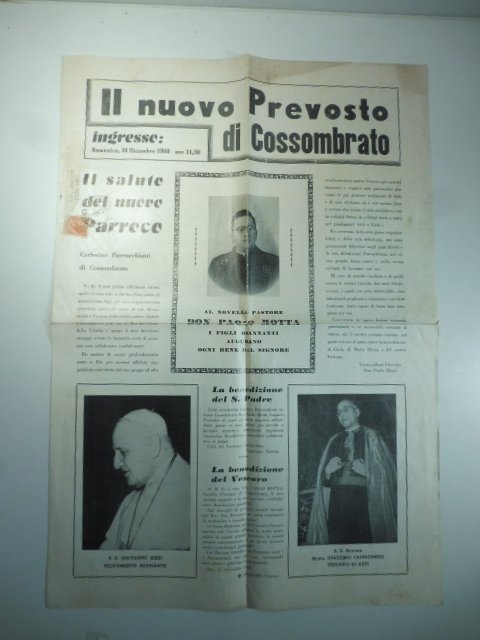 Il nuovo Prevosto di Cossombrato