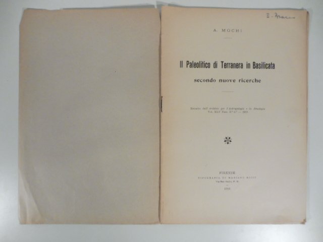 Il paleolitico di Terranera in Basilicata secondo nuove ricerche; Nuove …