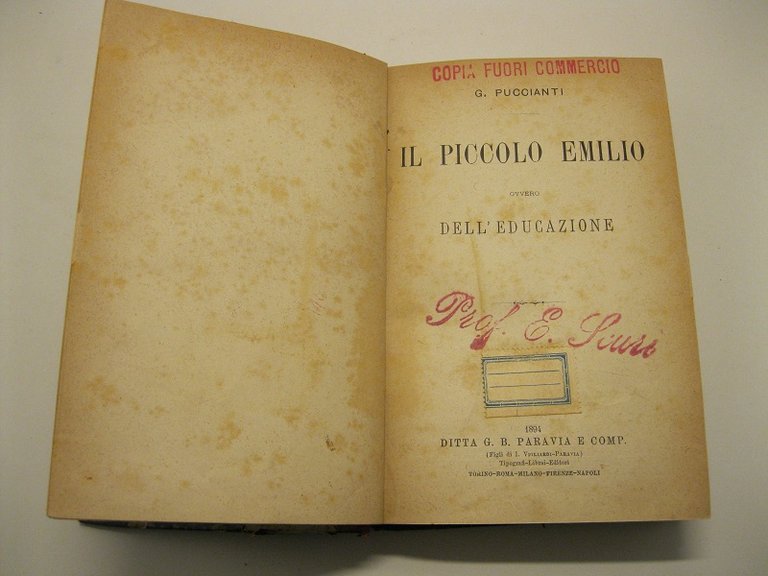 Il piccolo Emilio, ovvero dell'educazione