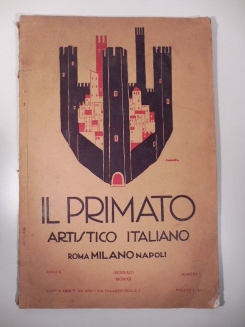 Il primato artistico italiano, anno II, gennaio 1920, numero 1