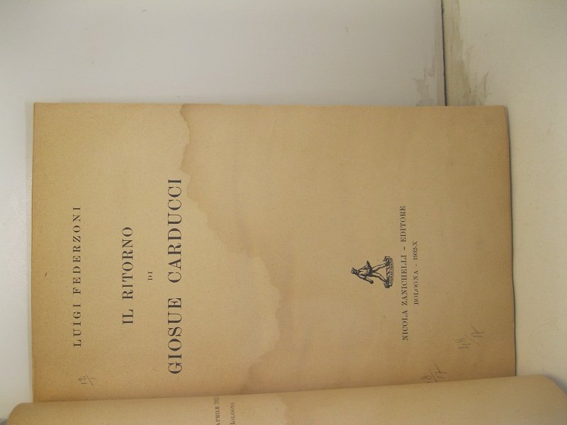 Il ritorno di Giosue Carducci