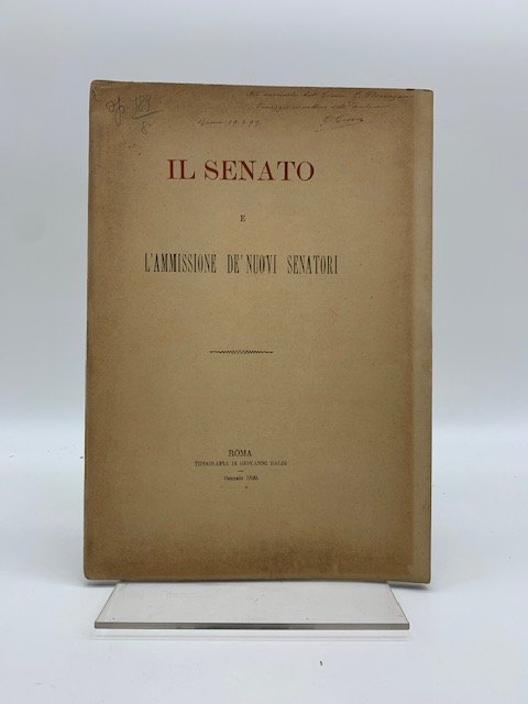 Il Senato e l'ammissione de' nuovi senatori