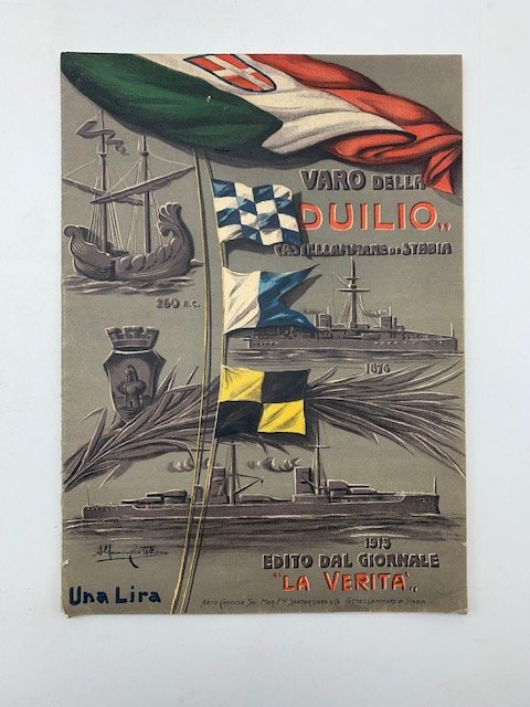 Il varo della Duilio nelle R. Cantiere di Castellammare di …