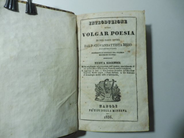 Introduzione alla volgar poesia in due parti divisa Nuova edizione