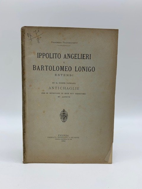 Ippolito Angelieri e Bartolomeo Lonigo estensi ed il codice vaticano …