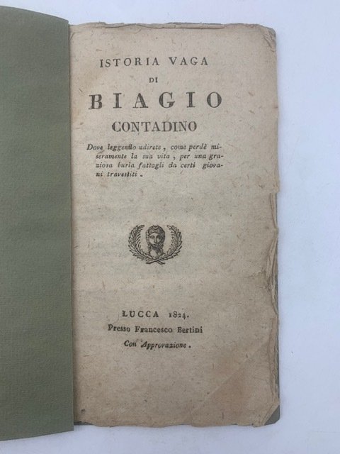 Istoria vaga di Biagio contadino dove leggendo udirete, come perdè … | Immagine principale