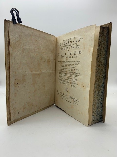 Joannis Brunnemanni Jurisconsulti Commentarius in Codicem Justinianeum. Tomus quartus | Immagine principale