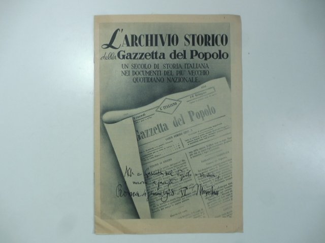 L'archivio storico della Gazzetta del Popolo. Un secolo di storia …