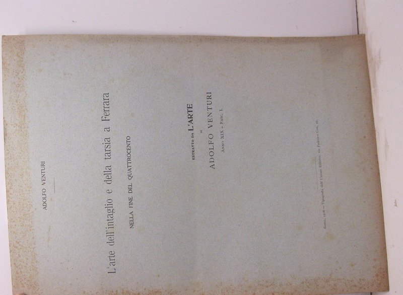 L'arte dell'intaglio e della tarsia a Ferrara nella fine del …