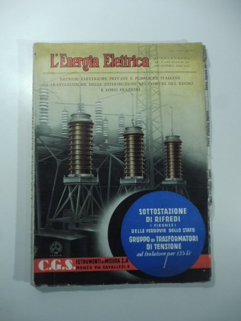 L'energia elettrica. Imprese elettriche private e pubbliche Italiane caratteristiche delle …