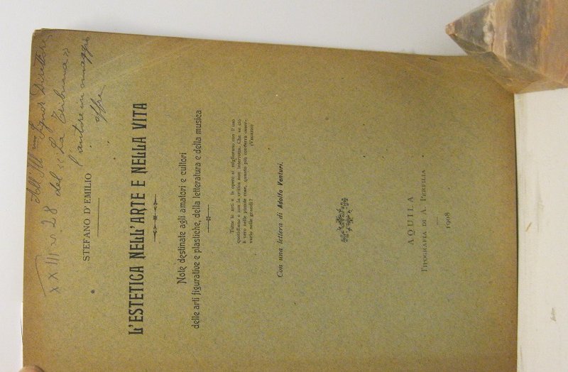 L'estetica nell'arte e nella vita. Note destinate agli amatori e …