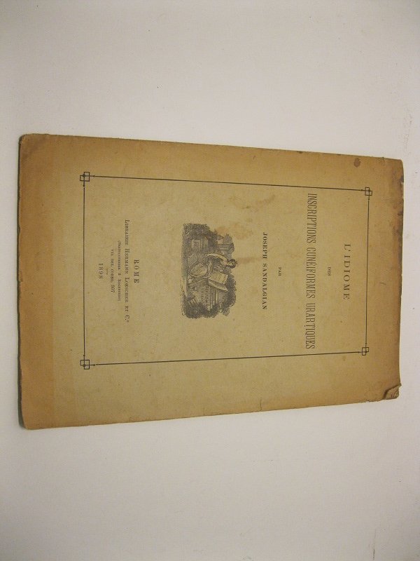 L'Idiome des inscriptions cuneiformeas urartiques | Immagine principale