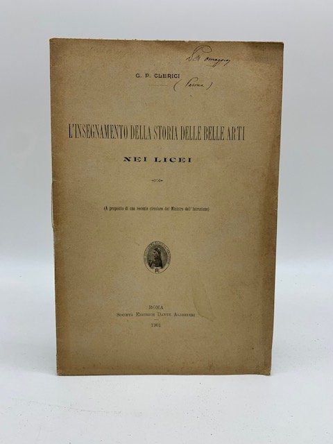 L'insegnamento della storia delle Belle Arti nei Licei (a proposito …