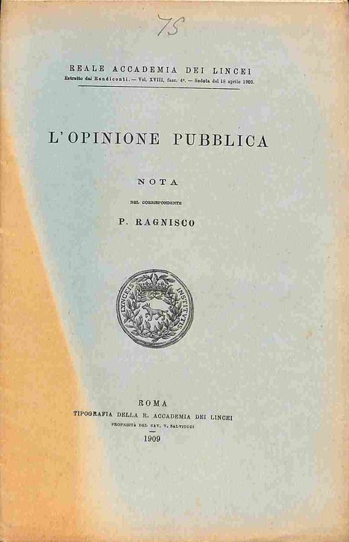 L'opinione pubblica. Nota