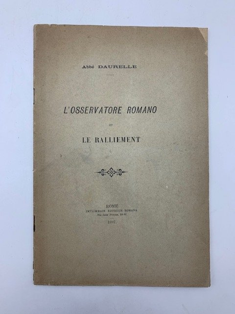 L'Osservatore romano et le ralliement