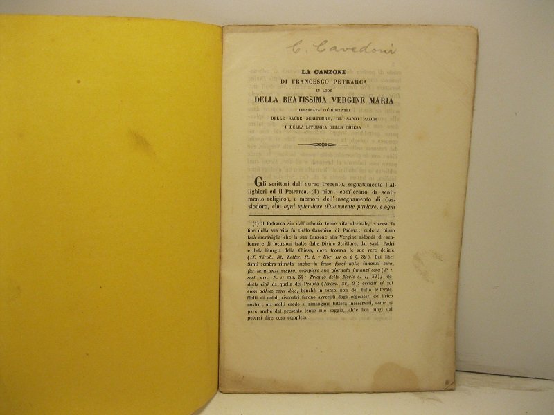 La canzone di Francesco Petrarca in lode della beatissima Vergine …
