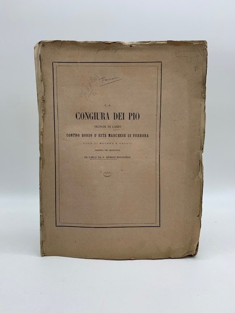 La congiura dei Pio signori di Carpi contro Borso d'Este …