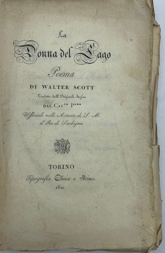 La donna del lago. Poema di Walter Scott tradotto dall'originale …