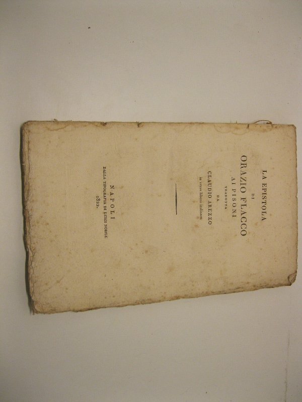 La epistola di Orazio Flacco ai Pisoni. Tradotta da Claudio … | Immagine principale