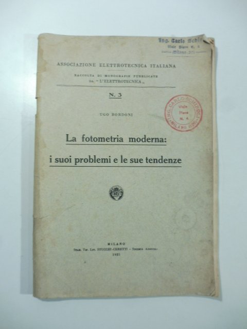 La fotometria moderna: i suoi problemi e le sue tendenze