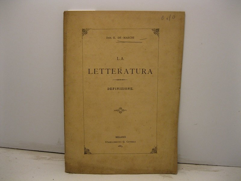 La letteratura. Definizione